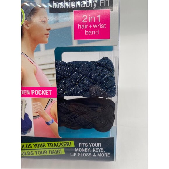 Scunci Everyday & Active Fashionably Fit 2 in 1 hair +wrist band 20455-A - Picture 4 of 9
